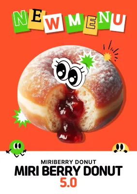 Anuncio de postre Orange Pop