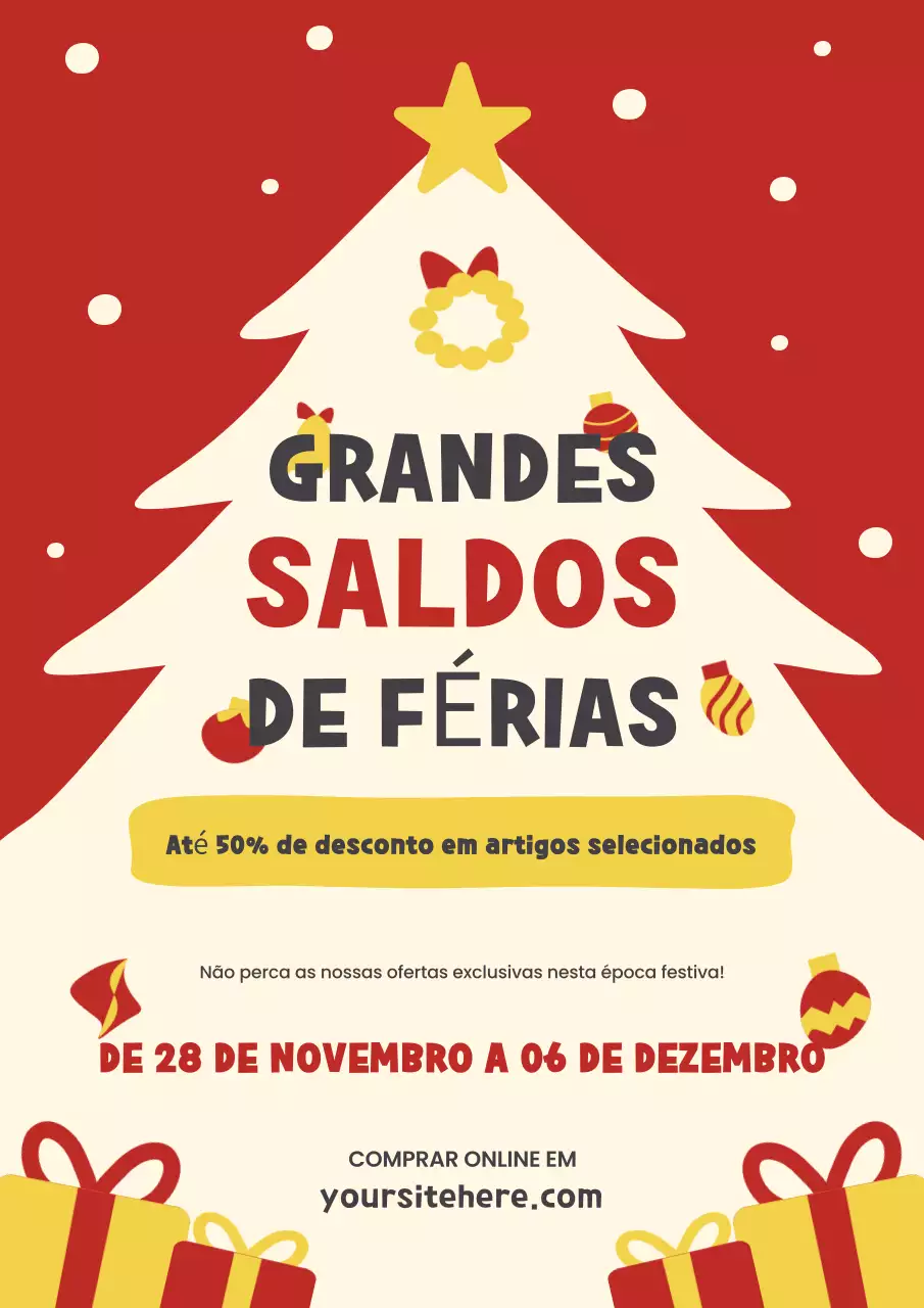 Promoção Red Big Holiday Sale