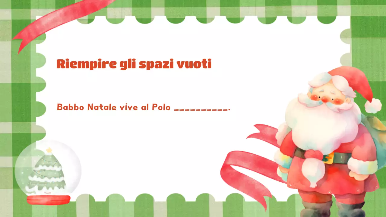 presentazione verde festosa per le vacanze