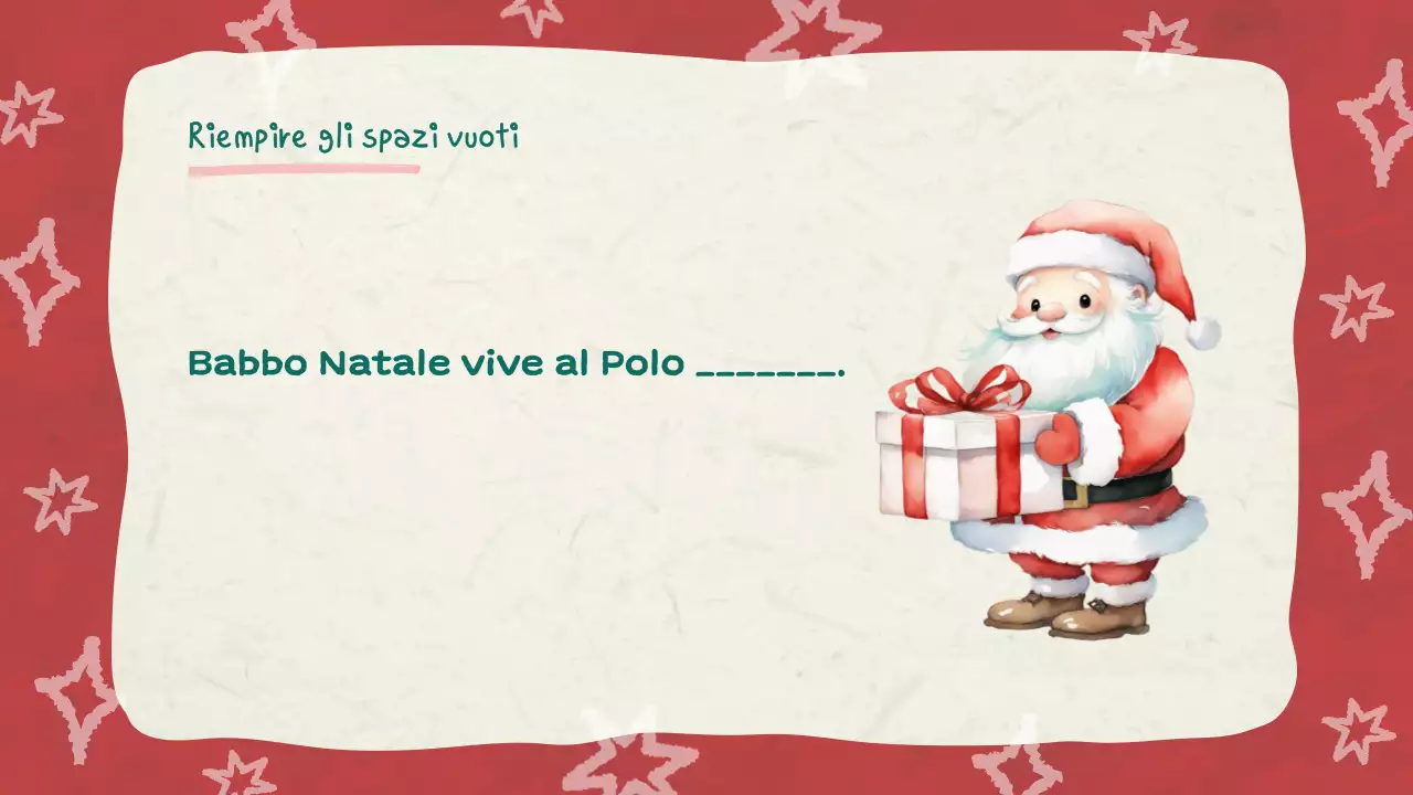 Illustrazione rossa Quiz di Natale Slideshow