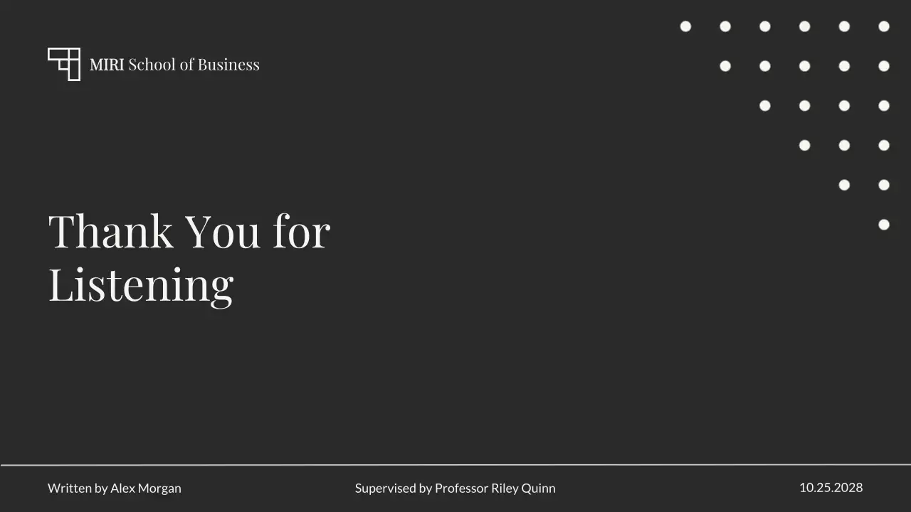 Black Professional Thesis Presentation