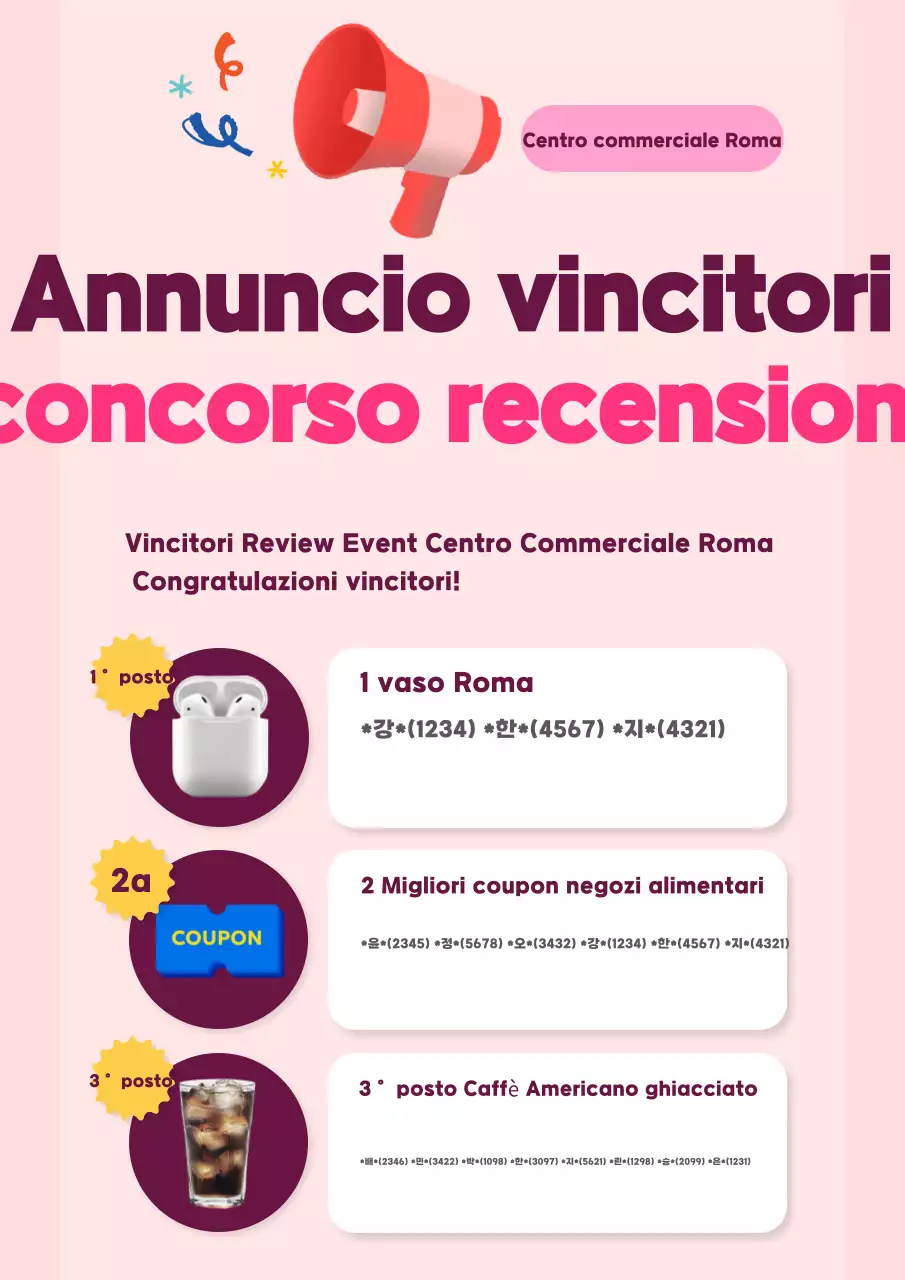 Promuovete il vostro evento pink tidy