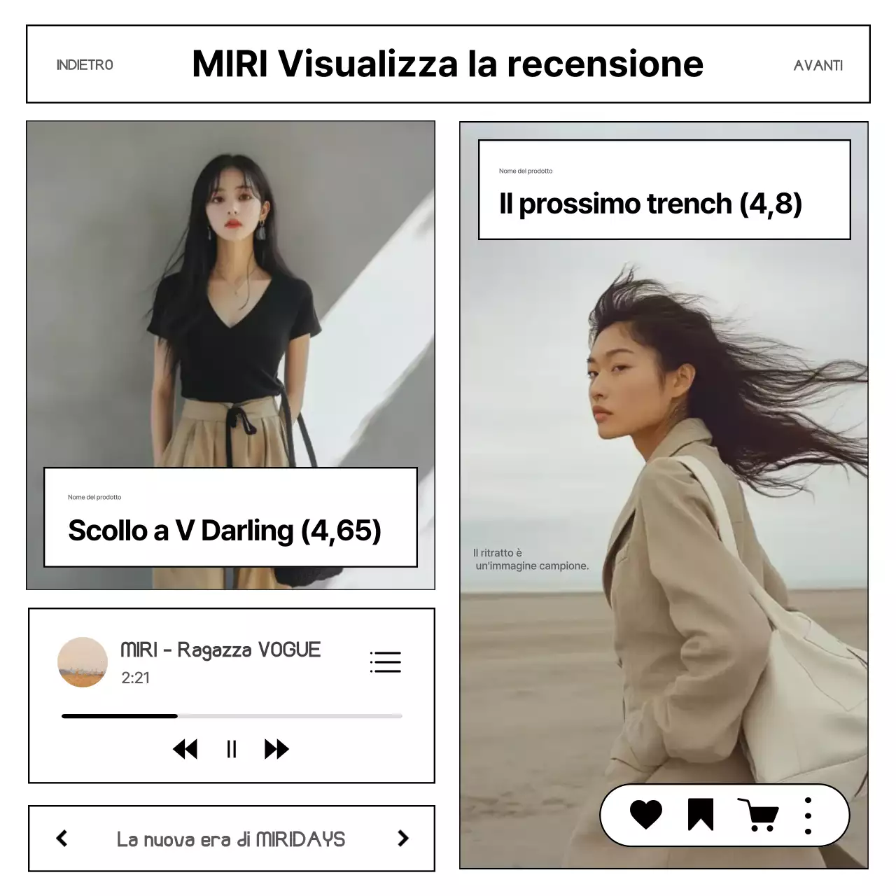 Annuncio di recensione di Beige Modern