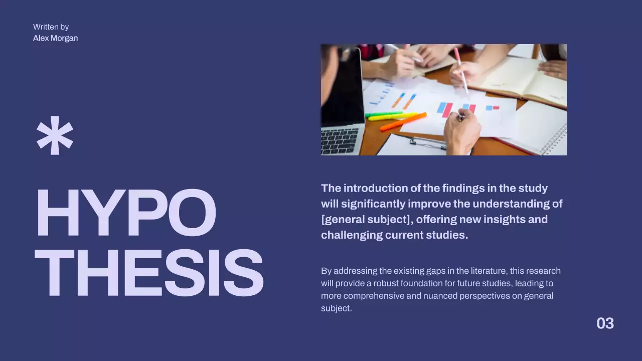 Purple Minimal Thesis Presentation