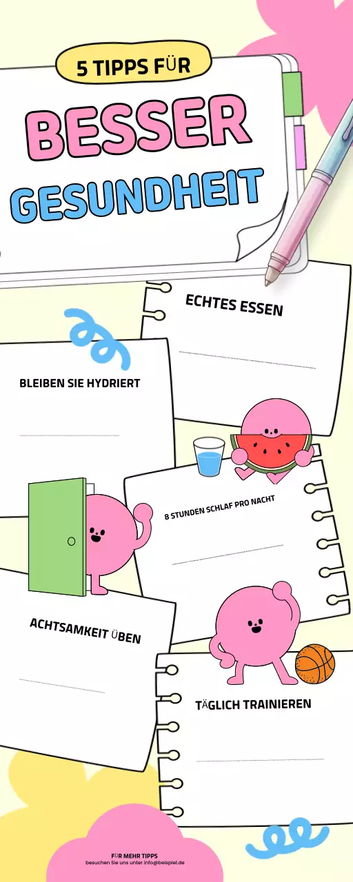 Pastell Gesunde Lebensweise Tipps