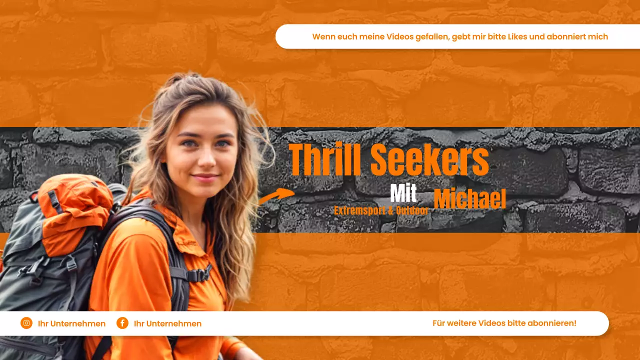 Orange Trendy Adventure Promotion