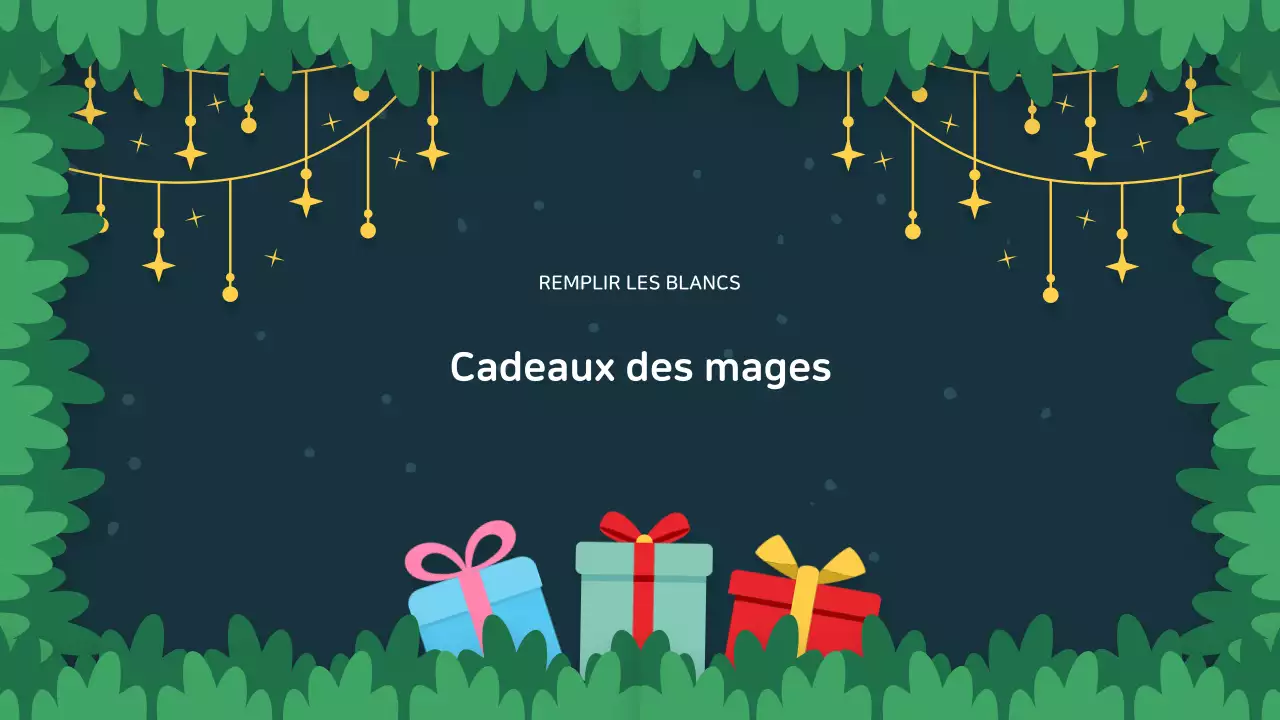 présentation créative d'un événement festif pour les fêtes de fin d'année