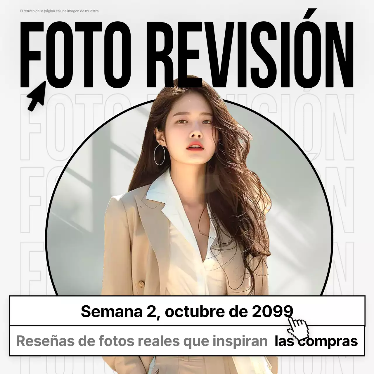 Beige Modern Review Ad