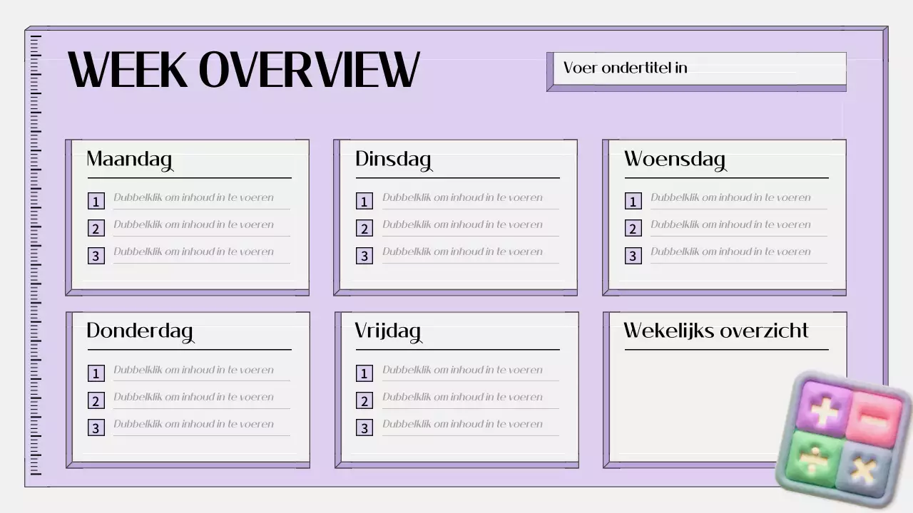 paarse eenvoudige onderwijsagenda