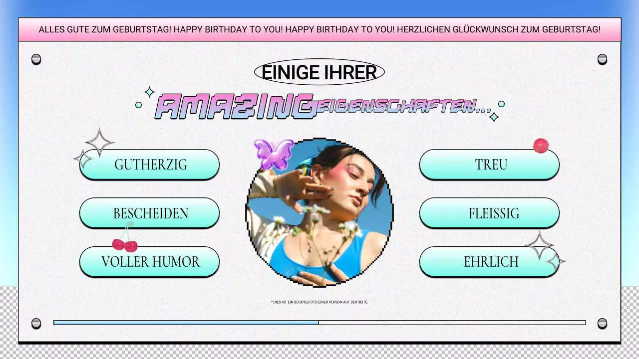 lila retro geburtstag design