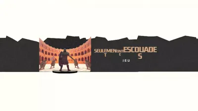 annonce de jeu vintage beige