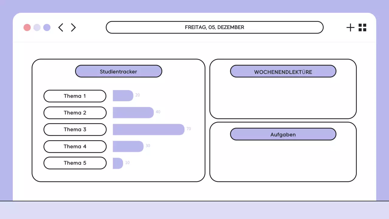 Lila Illustration Klasse Agenda Präsentation