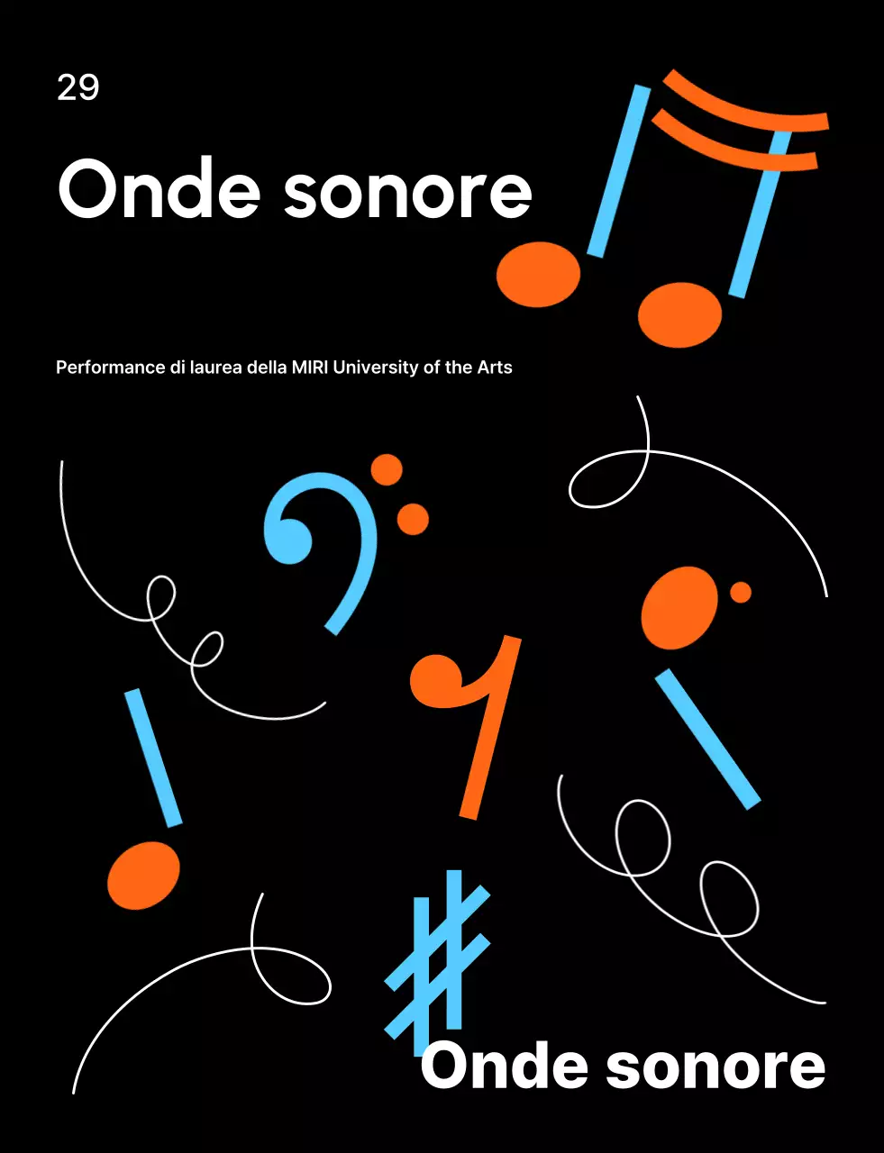 Abbigliamento nero per performance di musica moderna