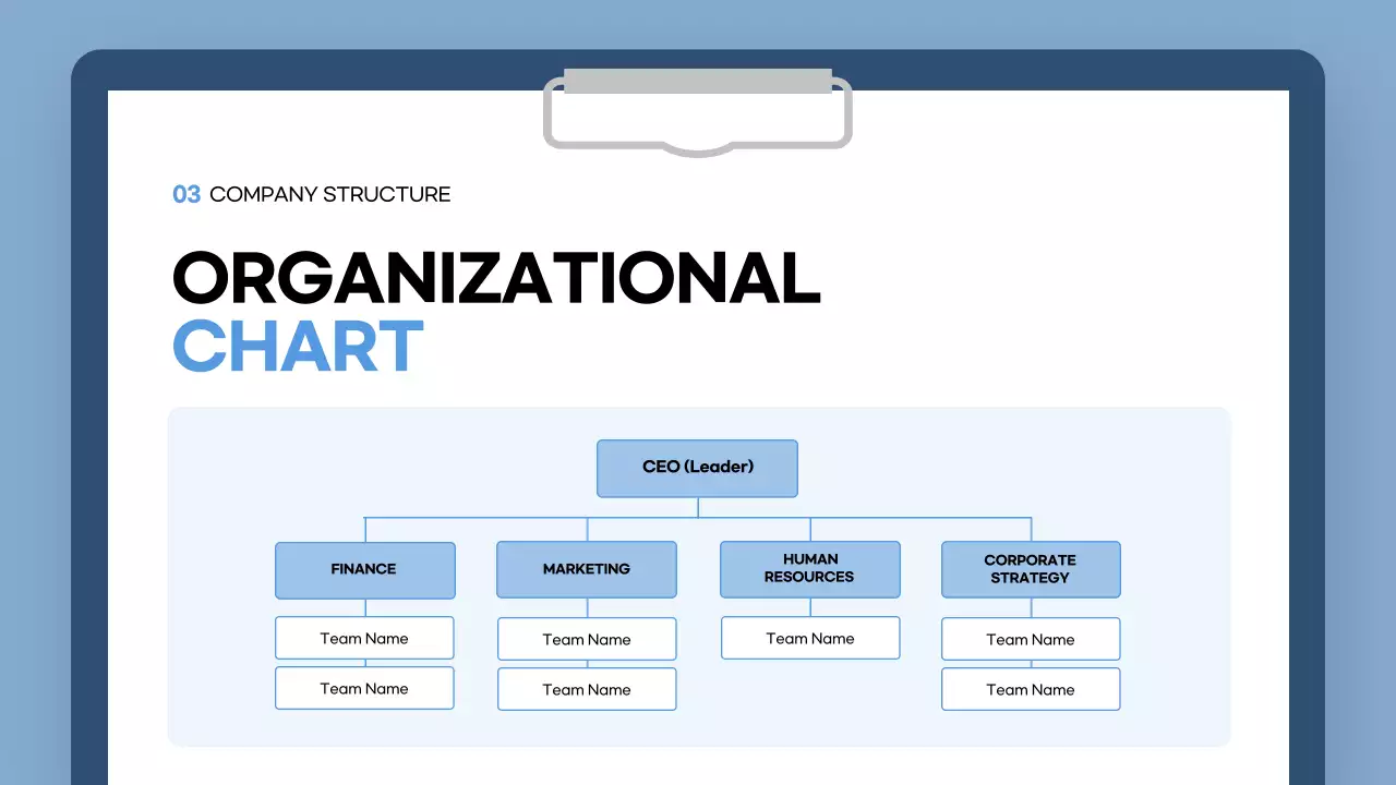 Blue Professional Employee Guide Presentation