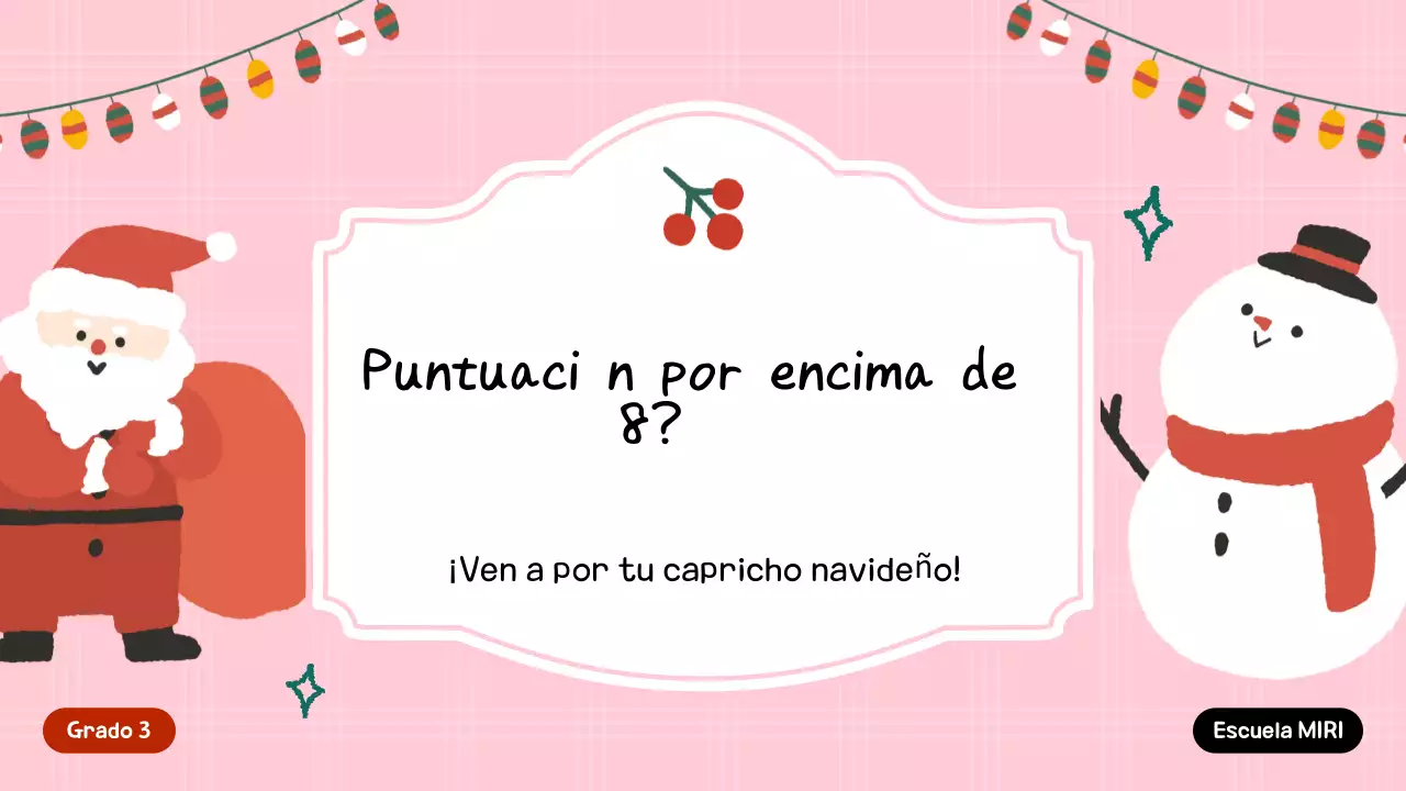 Invitación festiva verde