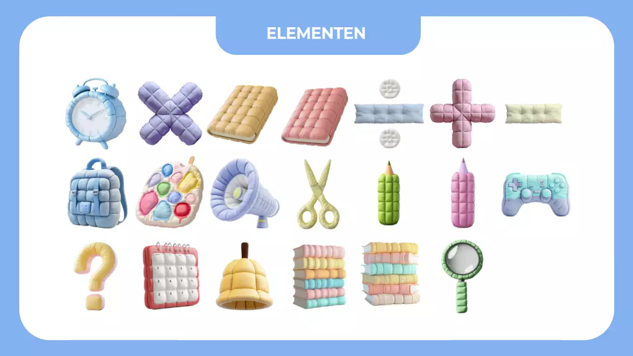 blauwe eenvoudige klassenagenda planner