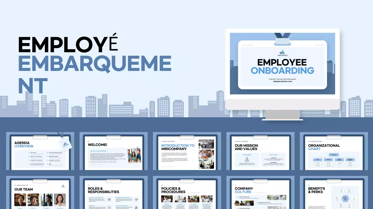 guide d'intégration blue modern