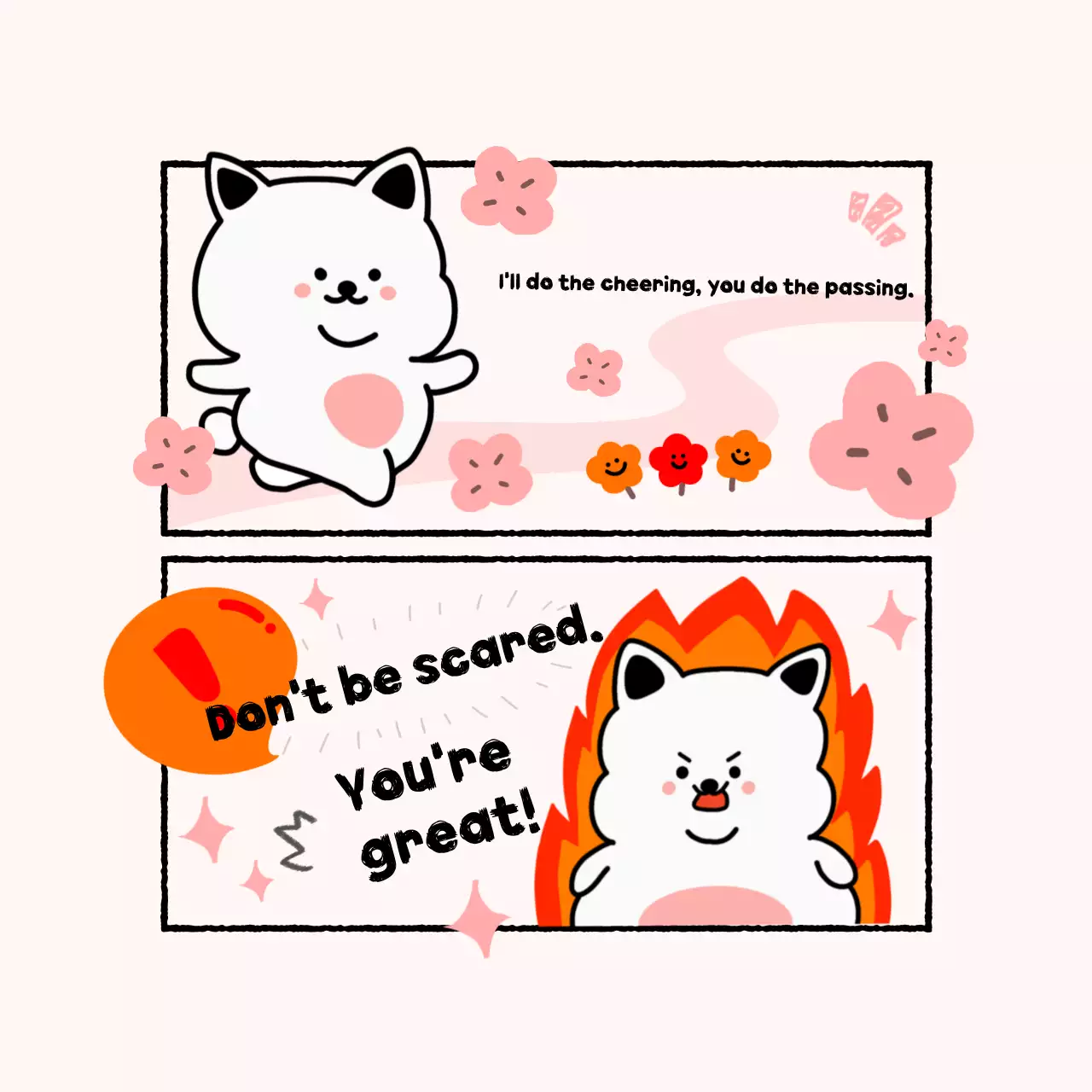 Nhãn dán động lực truyện tranh màu trắng Bài đăng trên mạng xã hội