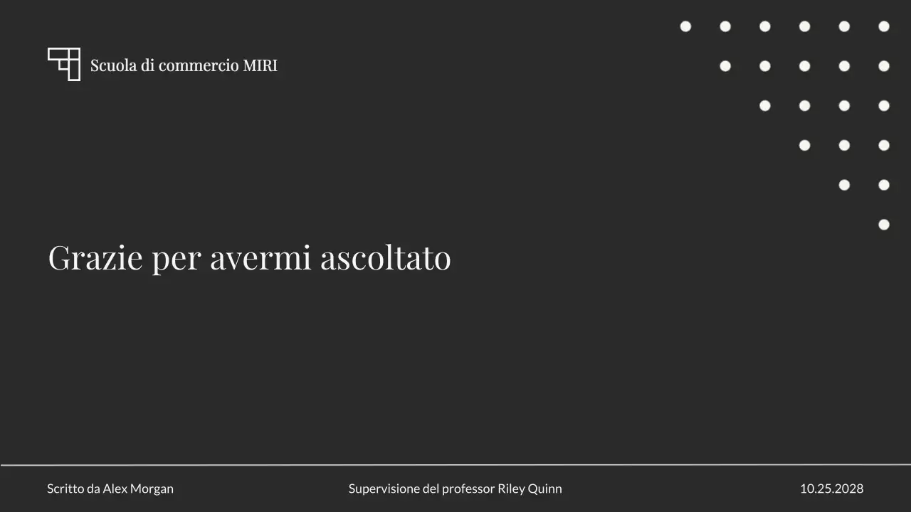 presentazione neutra ed elegante della tesi