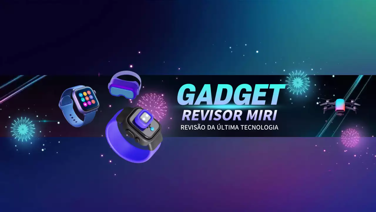 Promoção Gadget moderno azul