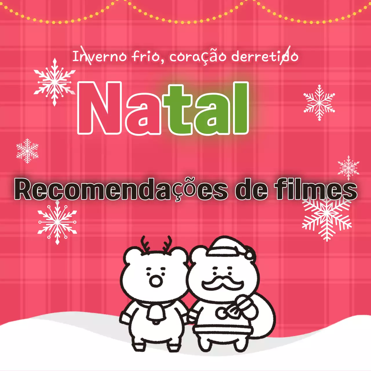Eventos de Natal em tons de vermelho