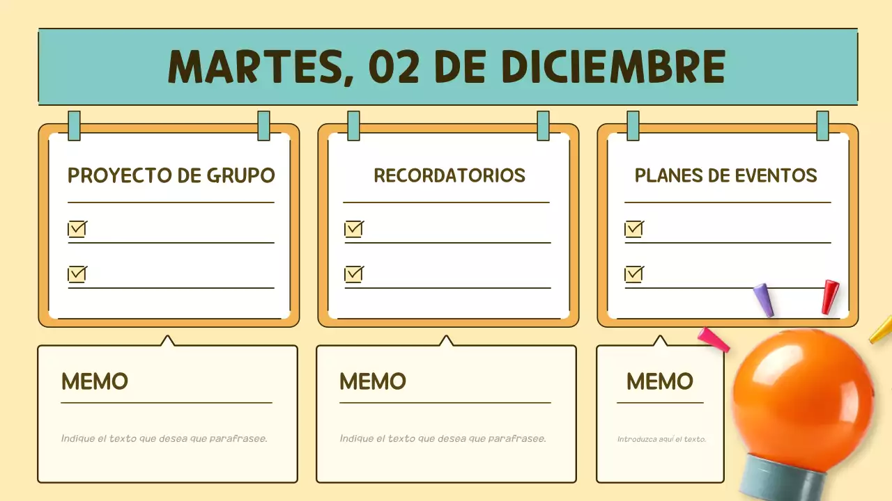 agenda pop class naranja y verde