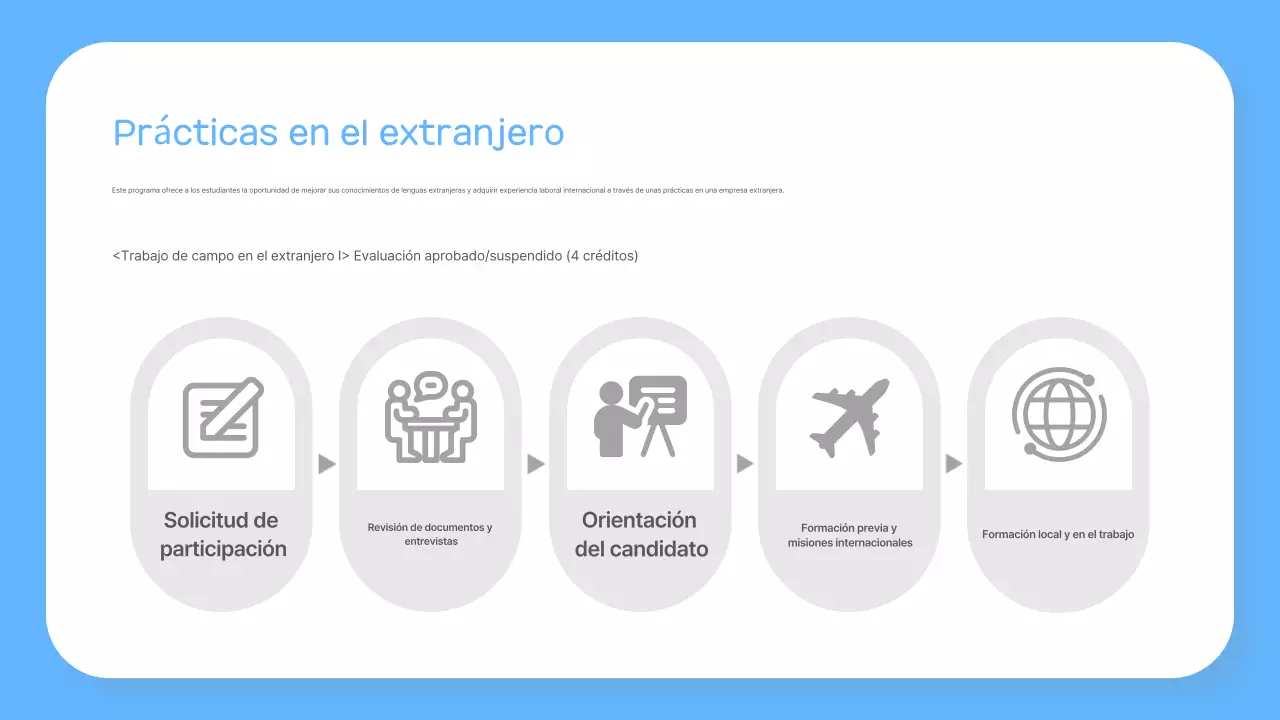 Acerca del programa de prácticas Sky Blue Simple