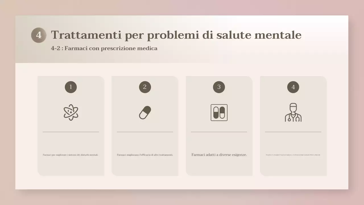 presentazione della salute moderna beige