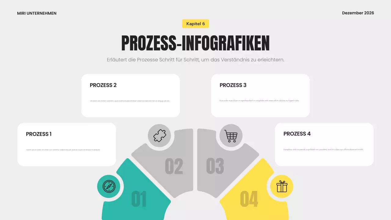 Graue moderne Infografik Vorlage