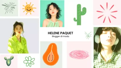 carta di moda verde di tendenza