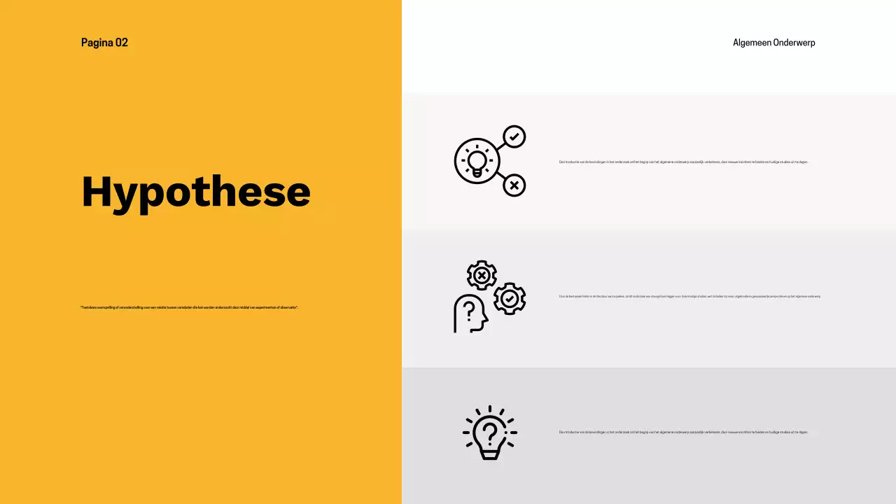 zwart modern scriptie presentatie