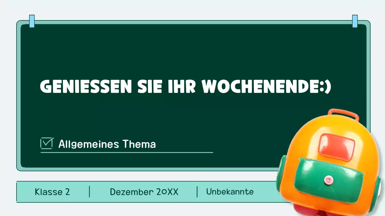 orange und teal pop Klasse Agenda Planer