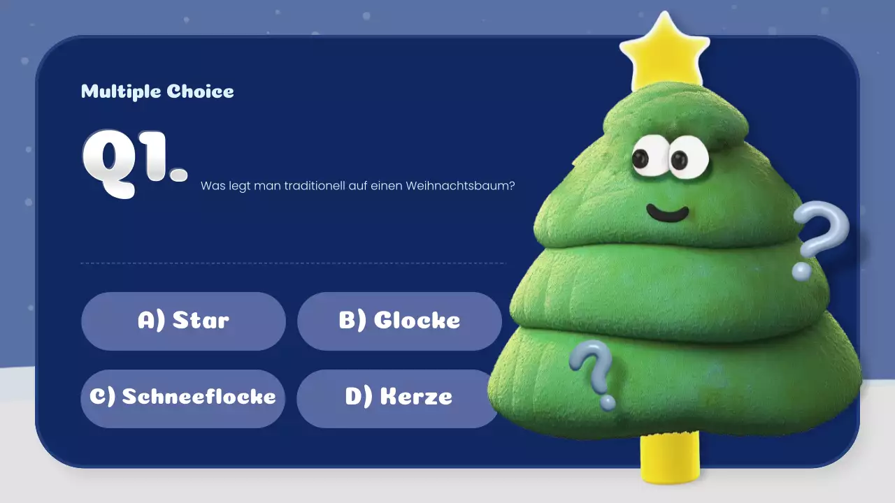 navy und weiß kreatives weihnachtsquiz klasse