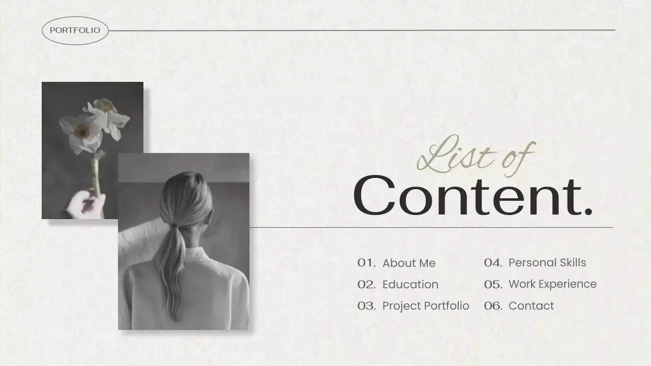 Black Elegant Portfolio Resume Presentation