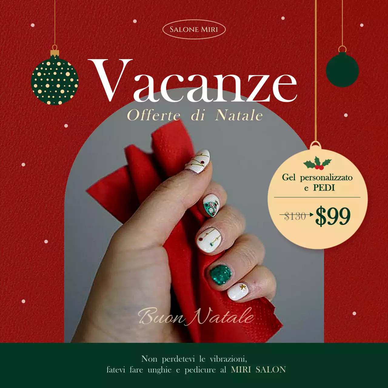 rosso elegante promozione vacanze