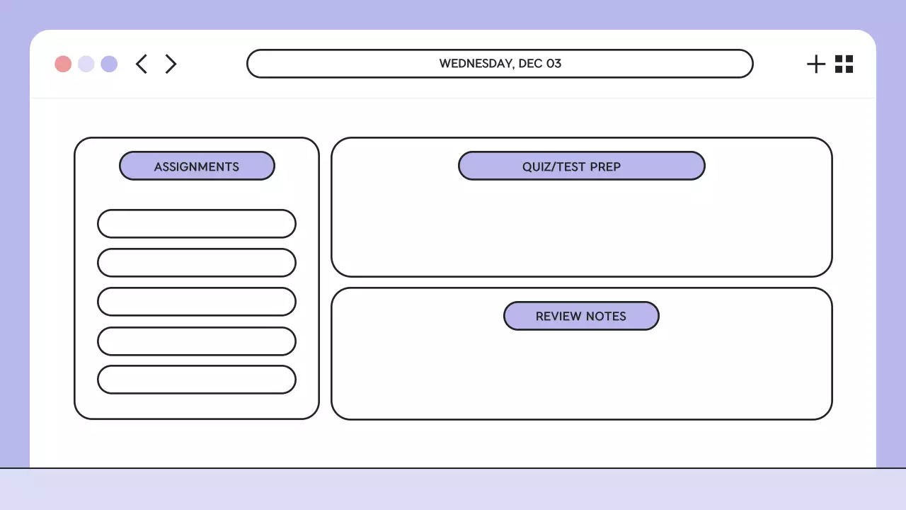 Purple Modern Class Planner Presentation