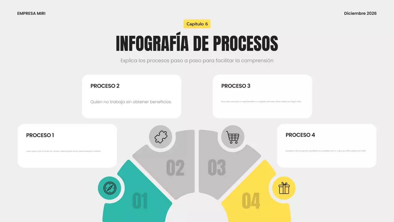 plantilla infográfica moderna gris
