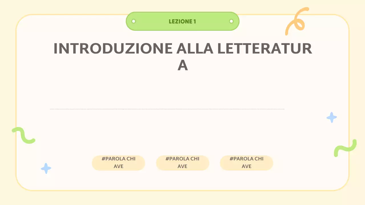 classe gialla di letteratura astratta