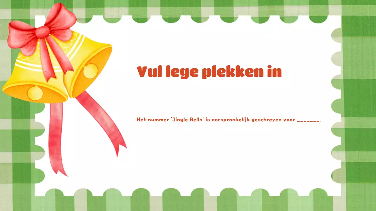 groene feestelijke vakantiepresentatie