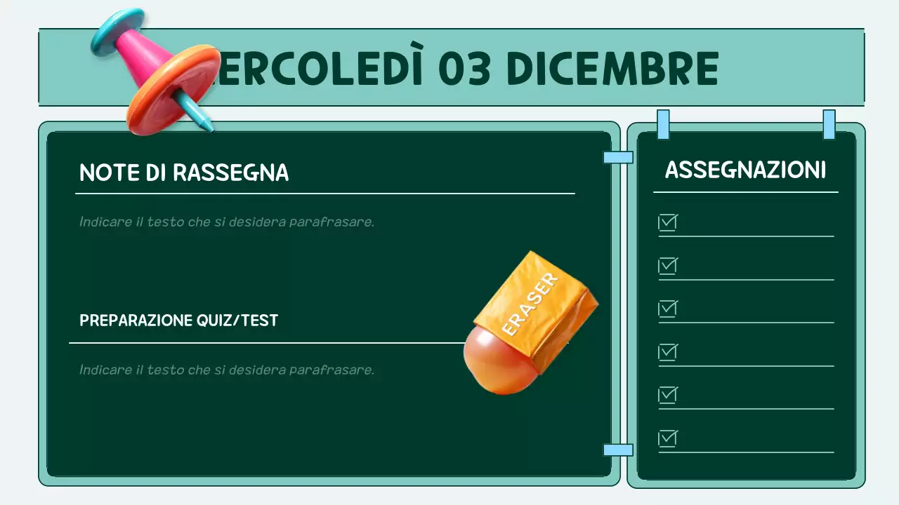 agenda pop class arancione e verde acqua