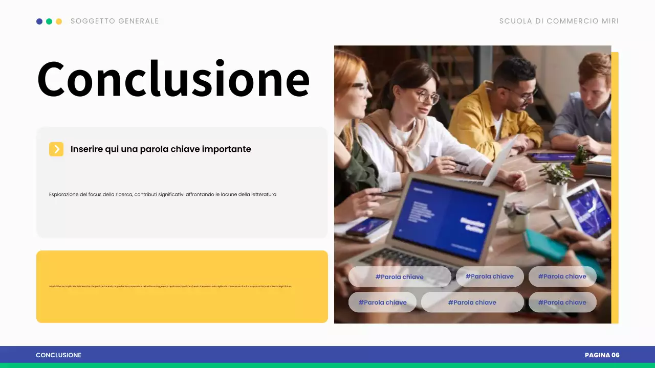 presentazione di tesi moderna blu