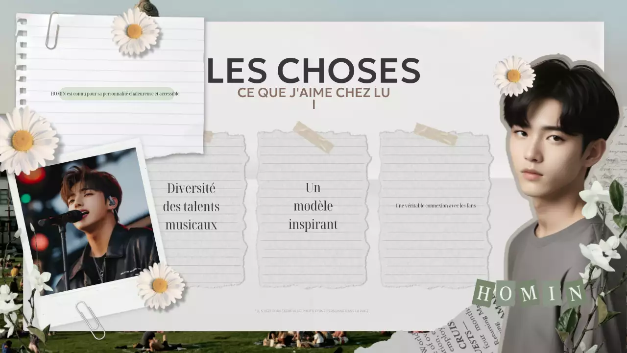 beige vintage idol fandom design