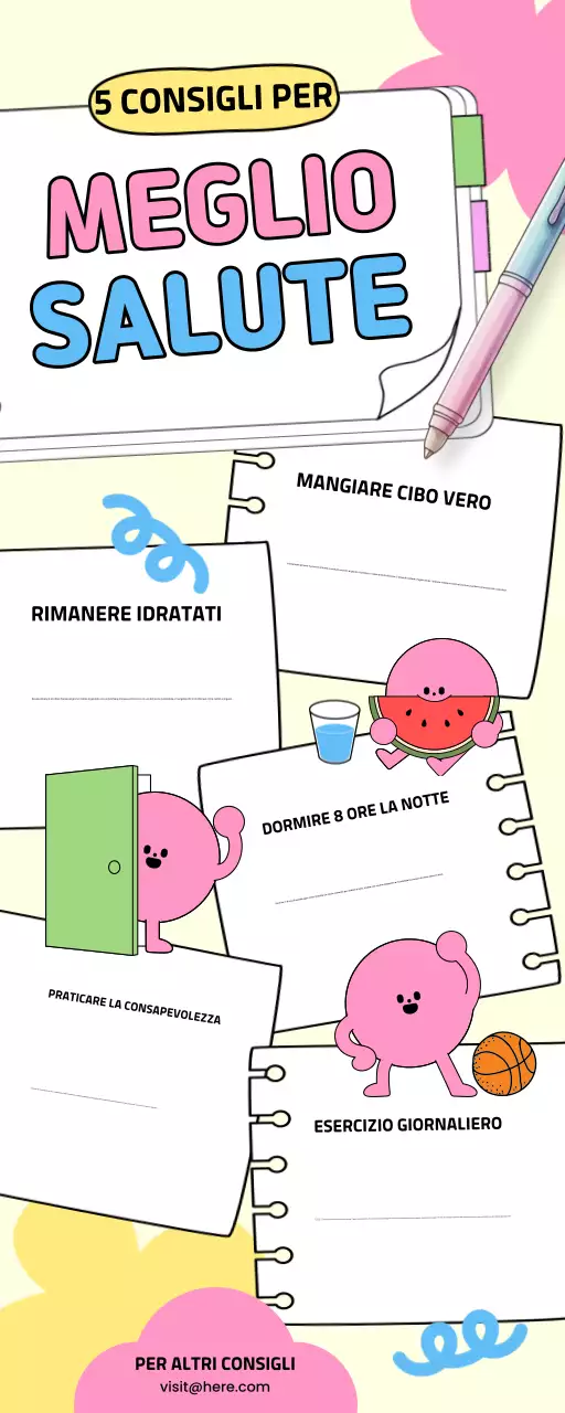 Suggerimenti pastello per uno stile di vita sano