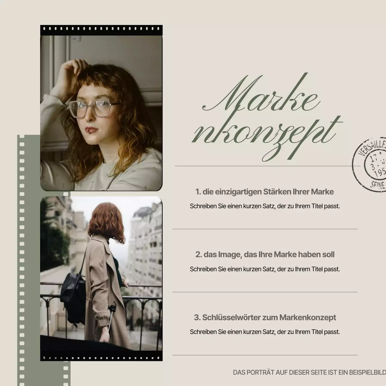 Bewerben Sie Ihre Marke mit dem analogen Vintage-Look von Khaki