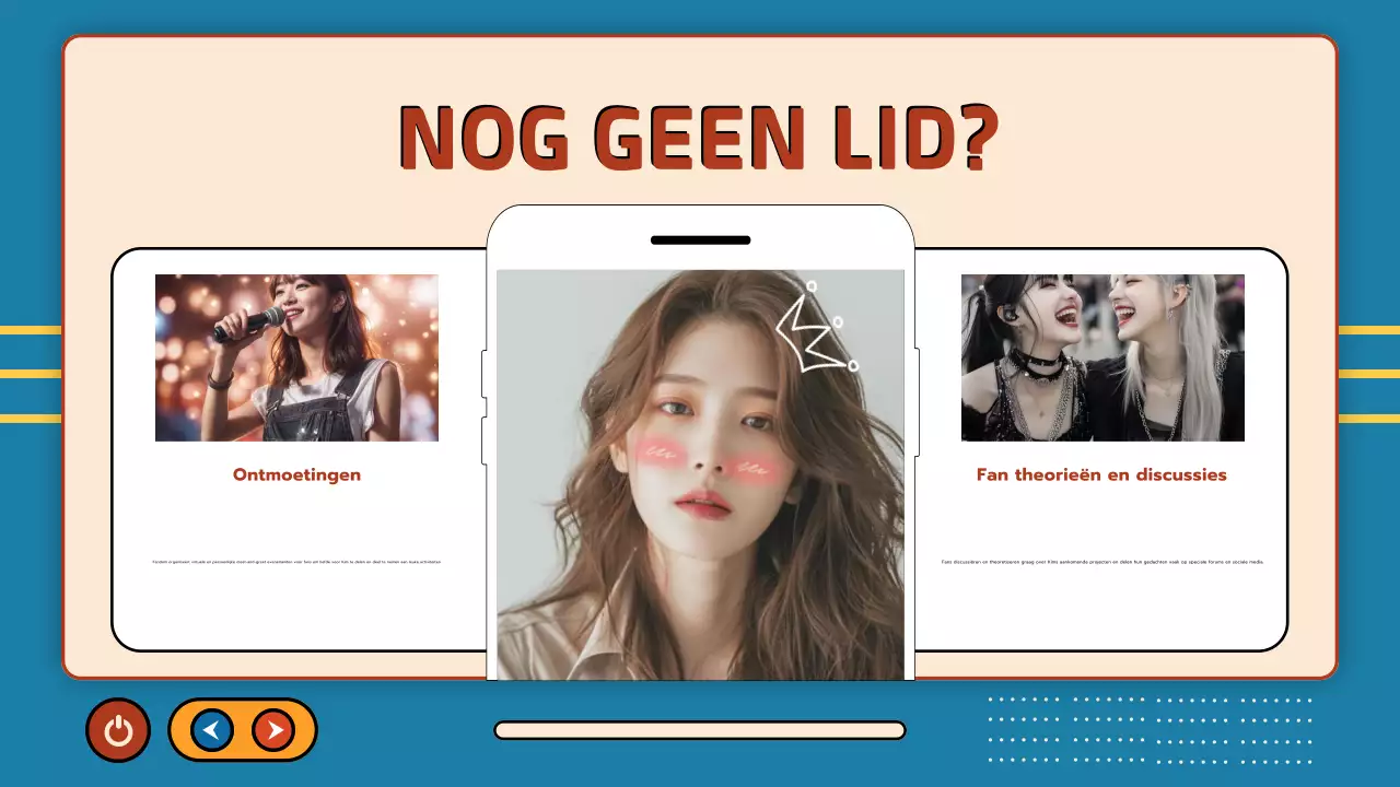 beige blauw retro drama presentatie