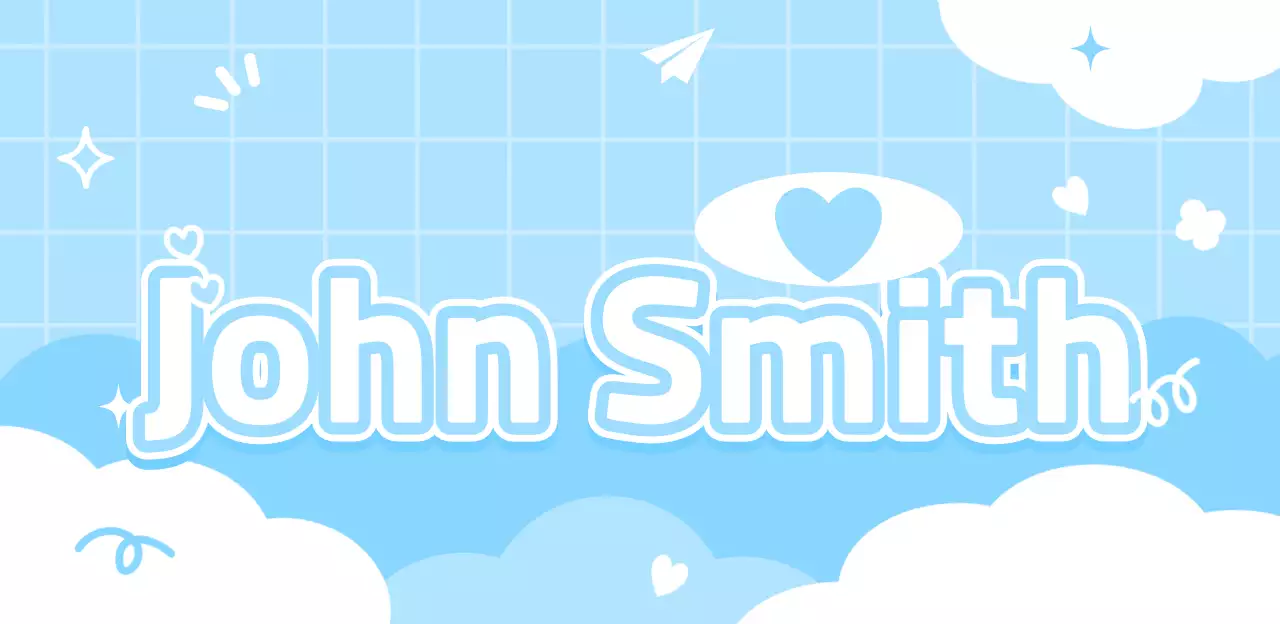 Light Blue Cute Idol Placard