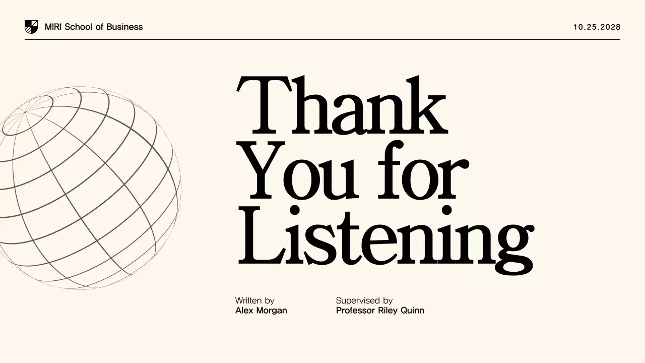 Beige Minimal Thesis Presentation