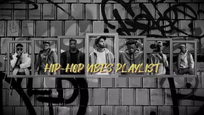 Schwarze urbane Musik Wiedergabeliste