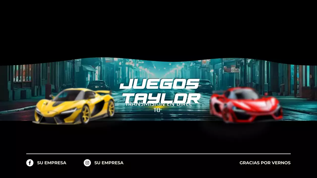 anuncio negro de juegos modernos