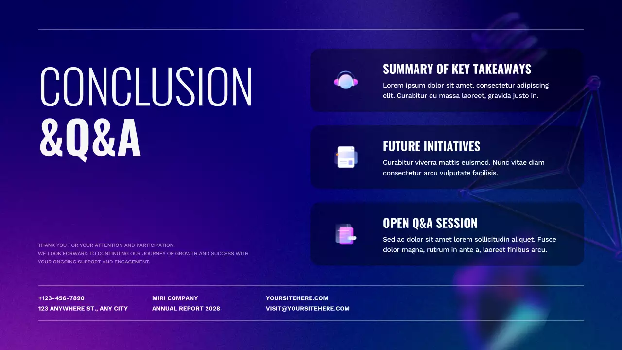 퍼플 모던 기업 보고서 프레젠테이션